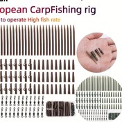 Resim JSFUN 120 adet Karp Balıkçılığı Rigs Seti - Yüksek Kaliteli ABS Malzeme, Alt Balıkçılığı için Çift Renkli Bobberler, Çengeller ve Yataylar Dahil, Paskalya, Noel ve İş Günlüğü Balıkçılığı Aktiviteleri için İdeal, Karp Balıkçılığı Aksesuarları 