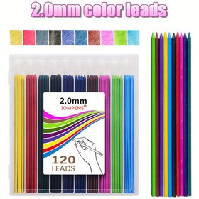 Resim Yüksek Kaliteli Mezuniyet Sezonu Hediyesi 2.0mm Renkli Mekanik Kurşun Kalem Ucu, 10 Renkli Uç, Hasara Dayanıklı, Resim Çizimi ve Ofis Kırtasiye için Uygun, İnce Yazı Araçları 