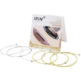 Resim Akustik Halk Gitar Telleri Değiştirme Tam Set 6 Adet 