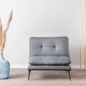 Resim Futon Martin Yataklı Tekli Koltuk Berjer Gri 