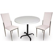 Resim Beymobilya Indigo Werzalit Yuvarlak - Gözde Fiskos Seti (70 Cm Çap) 