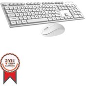 Resim Torima Kablosuz Q Klavye Mouse Seti TMK02 Beyaz 