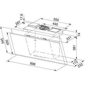 Resim Franke FVMY AH 907 FM BK/BK Glass Davlumbaz 
