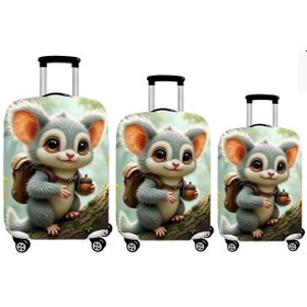 Resim Smart Travel 3lü Set Büyük Orta Kabin Boy Valiz Bavul Koruyucu Kılıfı Çok Renkli 