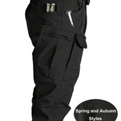 Resim Erkekler için Taktikal Kargo Pantolon - Çok Cepli, Ayarlanabilir Bel Bandı & Dayanıklı Çabuk Kuruyan Outdoor Yürüyüş, Kamp, İş Şortu ve Seyahat Etekliği Düz Paça Regular Fit Günlük Takım Elbise Ekipmanları Kampta Temel Malzemeler Nefes Alabilen Materyal Macera 