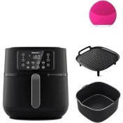 Resim Siyah Xxl Dev Boy Airfer 7,2 L, Izgara, Uzaktan Programlı, %40 Daha Hızlı, Wifi, Alexa 