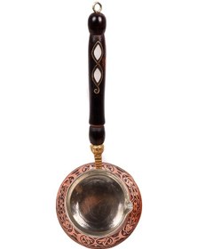 Resim 6 Kişilik Gaziantep Bakırdan El Ağır İşlemeli Sedef Kulplu Türk Kahve Cezvesi Kalay Kaplama 