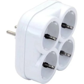 Resim De-Pa Depa Dörtlü Topraklı Fişli Priz Golyat 