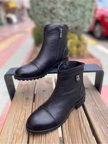 Resim Venüs 2253409k Topuklu Fermuarlı Günlük Deri Kadın Bot Siyah 