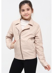 Resim Benitto Kids Kız Çocuk Deri Ceket 51262-pudra 