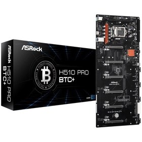 Resim ASROCK H510 Pro BTC+ Intel H510 3200 MHz DDR4 Soket 1200 ATX Mining Anakart 