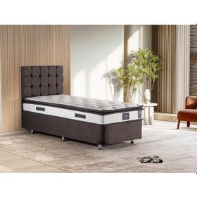 Resim Niron King Yatak Seti 90x200 Tek Kişilik Yatak Baza Başlık Takımı 