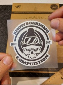 Resim Bay Etiket Hbg25 Snowboard Etiketi 