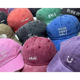 Resim Genel Markalar Bad Hair Day Desenli Yıkamalı Beyzbol Kep 