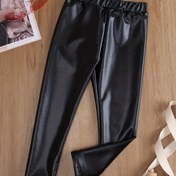 Resim Sonbahar ve Kış Kızlar PU Tayt, Yumuşak ve Rahat, Yüksek Bel Tasarım, Basit Tarz, Çeşitli Üstlerle Uyumlu, Farklı Etkinlikler İçin Uygun, Dış Mekan Kullanımına Mükemmel 