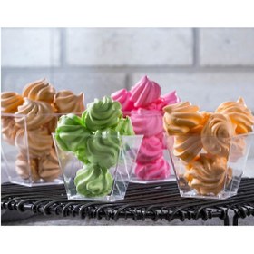 Resim Genel Markalar Prizma Mini Mika Plastik Sunum Kabı Kübik Kase 200cc - *10* Adet 