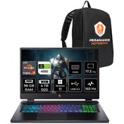 Resim ACER Nitro 17 R7 7735HS 96GB 4TB SSD RTX4050/6GB 140W 17.3'' FHD 165Hz W11H Gaming Laptop & ÇANTA 