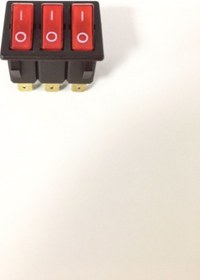 Resim KALİTELİ 3'LÜ IŞIKLI ANAHTAR 25 AMPER 