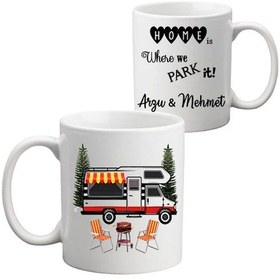 Resim Alkovenli Motokaravan Hediyesi Isimli Kupa Bardak 