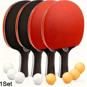 Resim Masa Tenisi Raketi Seti - Taşınabilir Masa Tenisi Raketleri ve Topları, Yüksek Esnekliğe Sahip Profesyonel Antrenman Ekipmanı, İç ve Dış Mekan Antrenmanı İçin Uygun, 14 Yaş ve Üzeri Çocuklar İçin İdeal, 1 Set, Masa Tenisi Seti, Ping Pong Seti, Masa Tenisi Sopası, Oyun, Masa Tenisi Masası, Masa Tenisi Tahtası, Masa Tenisi Ağı, Masa Tenisi Topları, Masa Tenisi Taşları, Masa Tenisi Antrenörü, Aile Oyunu, Ping Pong Raketi, İç Mekan Oyunu, Masa Ping Pong, Ping Pong Sopası, Ping Pong Sopaları, Ping 