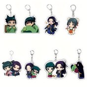 Resim 1 adet Akrilik Anime Karakter Anahtarlık - Sevimli Kawaii Tasarım, Sırt Çantaları ve Rol Yapma Kıyafetleri için İdeal, Anime Severler için Mükemmel Hediye, Şükran Günü ve Doğum Günleri için İdeal, Koruyucu Film ile Birlikte Geliyor, Anime Aksesuarları 