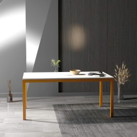 Resim Merlan Yemek & Toplantı Masası - L / Turuncu 