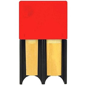 Resim D'Addario Sib Klarnet Soprano ve Alto Saksafon Kamışı Kutusu - Kırmızı 