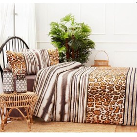 Resim Senja Çift Kişilik Soft Life Saten Nevresim Takımı Renkli 