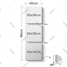 Resim Atatürk Silüet İmza Tablosu 30 x 96-3 Parçalı 