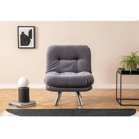 Resim Pafu Hippo Yataklı Tekli Koltuk - Gri Gri 