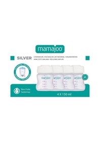 Resim Mamajoo PP Anne Sütü Saklama Seti 4 x 150 ML 