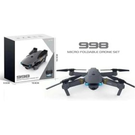 Resim 998 Pro Drone Uzaktan Kumandalı Kameralı Quadcopter Katlanabilir Mini Işıklı Drone 
