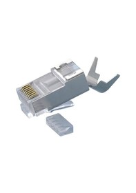 Resim Cat 7 - Cat7 Ftp Rj45 Konnektör-Metal Ethernet Konnektörü-10Gbps 