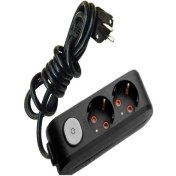 Resim Multi-Let 2 Li Siyah Anahtarlı Çocuk Korumalı Grup Priz 5 mt 