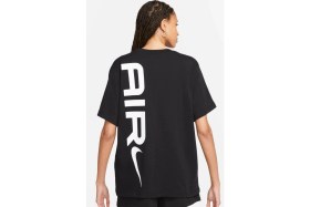Resim Nike Air Sportswear Tee Loose Fit Kadın Büyük Beden %100 Pamuk Tişört Siyah 