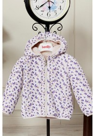Resim Benitto Kids Çift Taraflı Kız Bebek Çocuk Mont 51344 Mor 