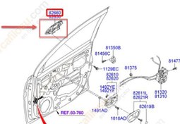 Resim Hyundai i10 Kapı Kolu Ön Diş [Orjinal] (826600X060) 