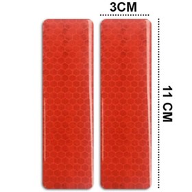 Resim Redline Grafik Uyarıcı Reflektif İkaz Sticker 2'Lİ 