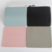 Resim Yapay Deri Fare Ped, 22.86x19.0 cm, Su Geçirmez, Yıkanabilir, Kaymaz Taban, Ev ve Ofis Kullanımı için Basit Tasarım 