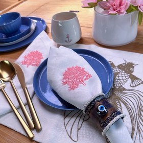 Resim MERCAN NAKIŞLI POLYESTER PEÇETE 