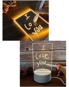 Resim HALL BREATHE Turuncu Led Işıklı Çizim ve Not Tableti, Gece Lambası ile Eğlenceli Kullanım 