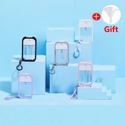 Resim 1 adet Taşınabilir Yüksek Basınçlı Püskürtme Şişesi, İnce Sis Alkol El Dezenfektanı, Seyahat Cebi Depolama, Alt Paketleme, Mini Parfüm Şişesi, 50 ml Noel Hediyeleri/Halloween Hediyeleri 