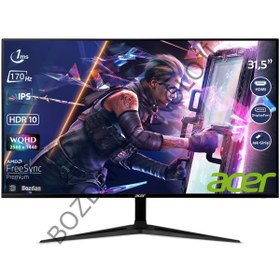 Resim Acer Nitro RG321QU 31,5" 170 Hz 1 ms (Hdmı+Display) Freesync Premium QHD ( 2560 x 1440 ) HDR 10 Oyuncu Monitör UM.JR1EE.P01 