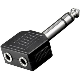 Resim harry 2 Adet 6.3mm Stereo Gitar Jak-2 Dişi Aux 3.5mm Anfi Amfi Çevirici Dönüştürücü Kulaklık Çoğaltıcı 