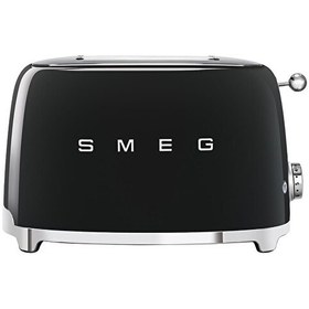 Resim Smeg TSF01BLEU Retro 2x2 Slot Siyah Ekmek Kızartma Makinesi 