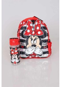 Resim Lisanslı Mınnıe Mouse Anaokulu Çantası Ve Trıtan Matara 500 Ml 2'lisi 