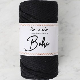 Resim La Mia Boho Siyah Büküm Makrome İpi - L006 - 33997 