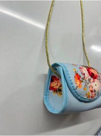 Resim İYİGÜN Çiçek Desenli Vintage Görünümlü Mini Kız Çocuk Omuz Çantası 