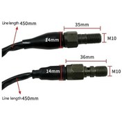 Resim Primepickings 2 Adet Motosiklet Hidrolik Disk Fren Anahtar Hattı, M10 X 1.25mm Bağlantı, Motosiklet Aksesuarı 