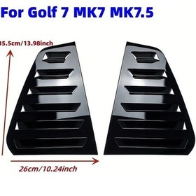 Resim Topnotch Volkswagen Golf 5 6 7 For Golf 7 Araç Arka Cam Spoiler Siyah Yan Kapak Modifikasyon 